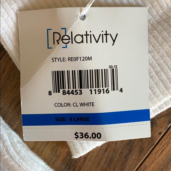 Relativity white turtleneck. - Picture 4 of 4